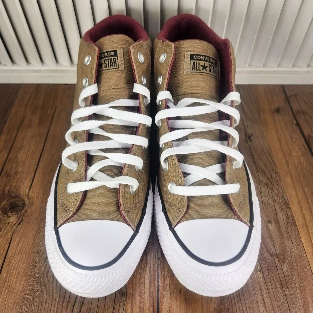 Converse CTAS Malden Street Mid Mens Size 11 Roasted Cherry Canvas Sneaker Shoes